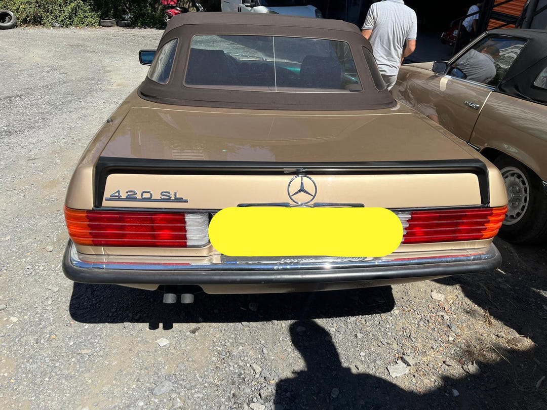 SLC リアスポイラー R107 メルセデス R107 W107 SL SLC 1971～89年式用 新品 リアブートトランク