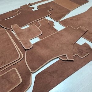 NEU - R107 Mercedes Teppichsatz für 380SL 450SL 500LS 560SL VELOUR TOBACCO 18-tlg