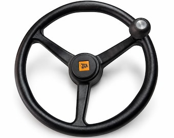 JCB Steering Wheel for JCB 125/34900 125/35000 Steering Wheel with Knob - Black