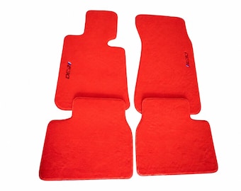 New BMW E30 Floor mat carpet red set of 4 1982-94