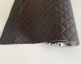PVC Gestepptes Leder 1.55x1m Leder Stoff Kunstleder gesteppt kaschiert PVC Gestepptes Leder 1.55x1m Leder Stoff Kunstleder gesteppt kaschiert