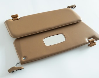 Mercedes SL R107 Sun Visor Set: Palomino, Vinyl Finish