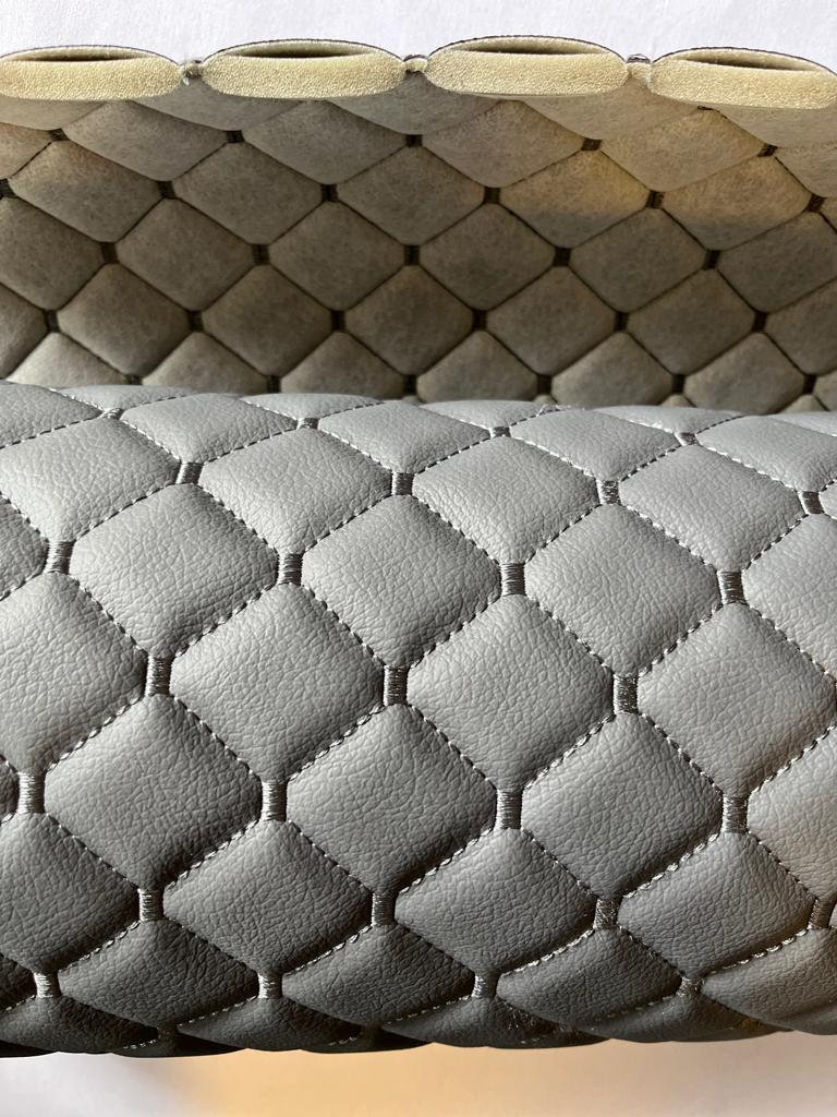 Kunstleder Sitzbank Textil Meterware Polster Carbon Look Automobil - Schwarz UV