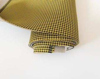 Tapicería de Asientos de Coche en Tela PORSCHE "Pepita" AMARILLO/NEGRO (1963 a 1973).