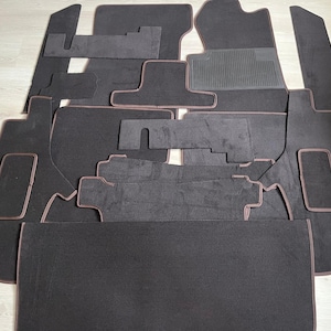 NEW R107 Mercedes Carpet kit for 380SL 450SL 500LS 560SL VELOUR BROWN kit 18 pcs