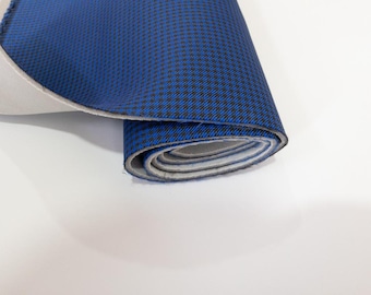 PORSCHE "Pepita" Asientos Tapicería de Tela para Automóvil AZUL/NEGRO (1963 a 1973).