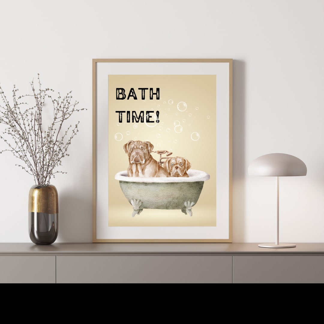 Animal Bath Time Printable Wall Art I Digital Downland I 17 Different ...