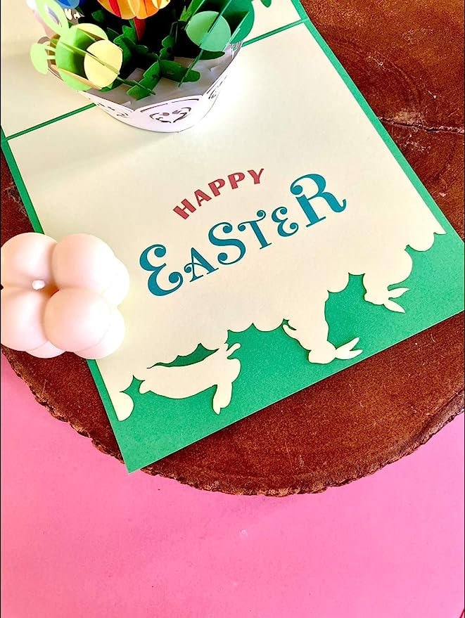 Biglietto di Pasqua con coniglio da stampare - Biglietti da stampare