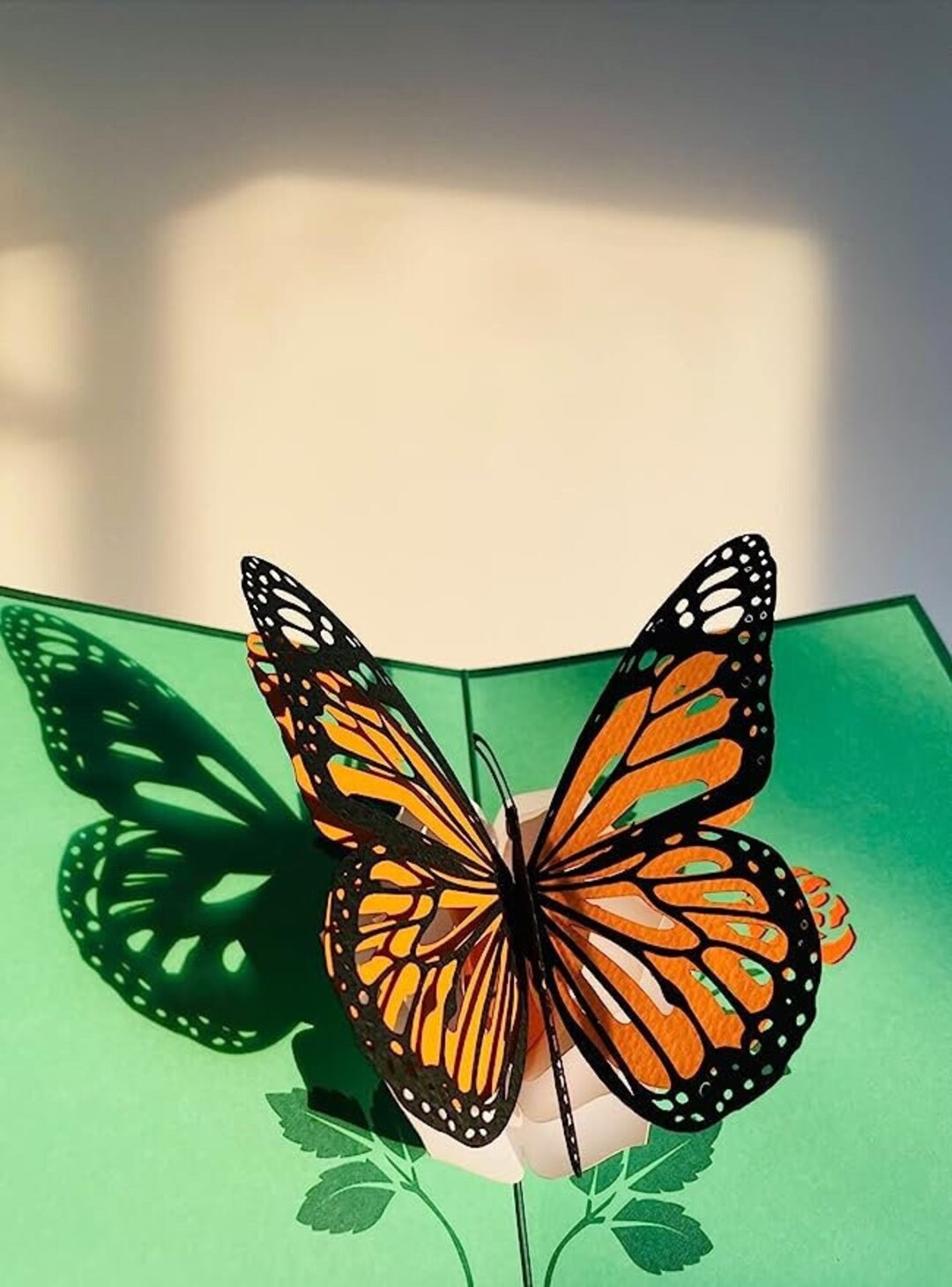 Butterfly Flower Pop up 3D Card.a Delightful Surprise Greeting Card ...