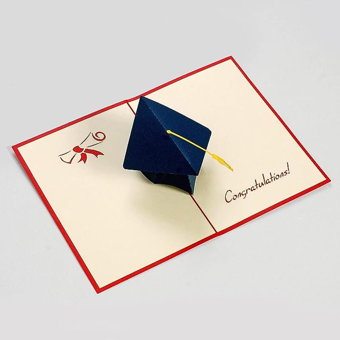 Graduation Pop up 3D Card. A Delightful Surprise Greeting Card ...