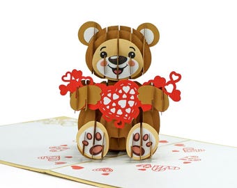 Lovepop Plushpop - Biglietto Di Auguri Pop-up Per Lei E Per Lui