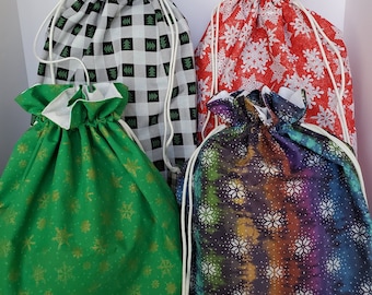 Large Fabric Drawstring Gift Bags
