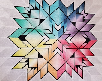Star Bright Quilted Wall Hanging