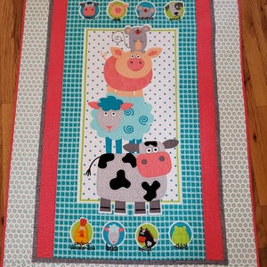 Bauernhof Tier Baby Quilt