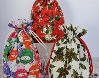 Fabric Drawstring Gift Bag Small