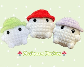 Mushroom Plushie, Crocheted Mushroom Plushie, Crocheted Mushroom Toy