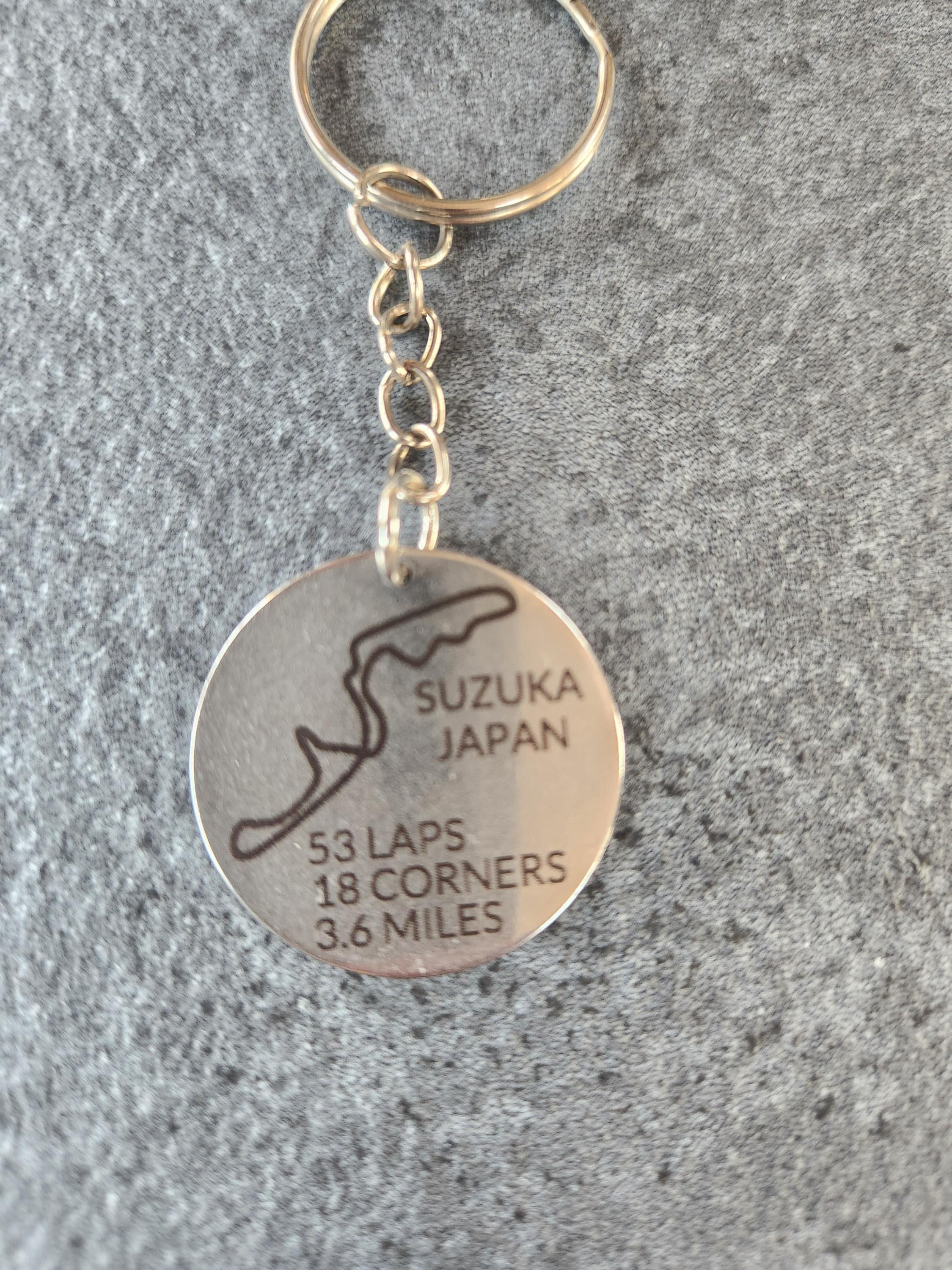 Track Key Ring F1 Formula One Track Inspired Keyring - Etsy UK