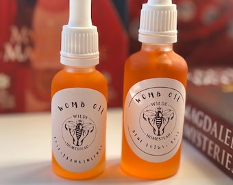 olio per massaggio sacro dell'utero