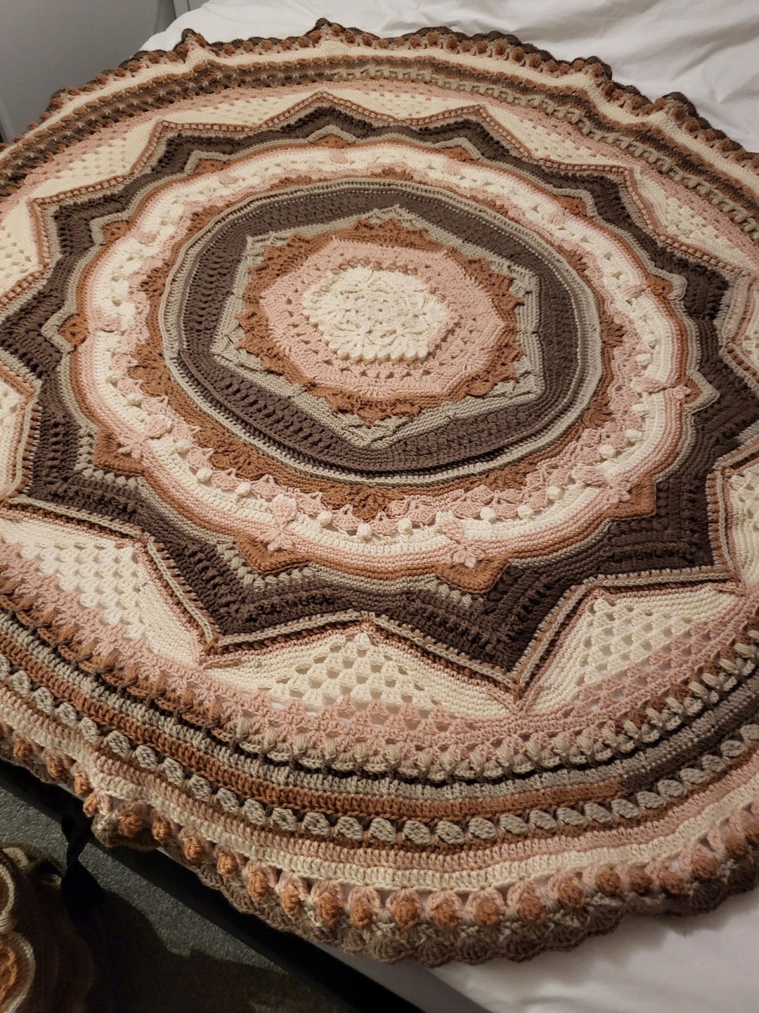 Hand Crochet Throw Etsy