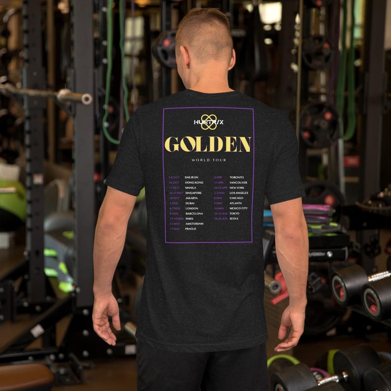 HUNTRIX GOLDEN World Tour Unisex t-shirt image 5