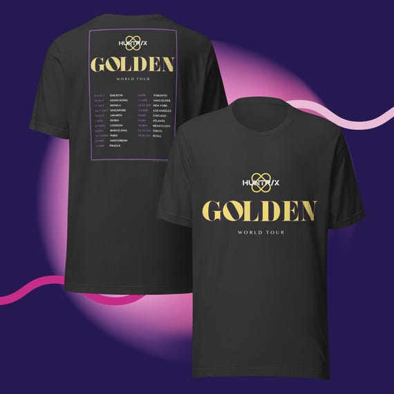 HUNTRIX GOLDEN World Tour Unisex t-shirt