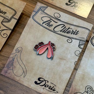 OB/GYN Pins Set – Uterus, Vulva, Clitoris & Pink Ribbon Breast Cancer ...