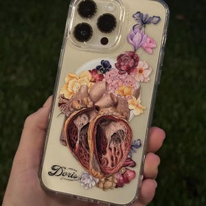 Iphone case with magsafe, perfect for nurses and doctors - Anatomical Heart Design