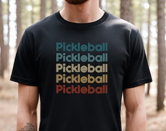 Pickleball shirt, Pickleball gift, Pickleball mens tshirt, Pickleball vintage tee, Pickleball Player retro t-shirt, gift for him, Pickleball