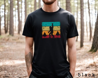 Vintage Big Foot shirt, Retro Bigfoot Shirt, Big foot t-shirt, Bigfoot tshirt, Retro Sasquatch shirt, Funny Camping Shirt, Shirts men women