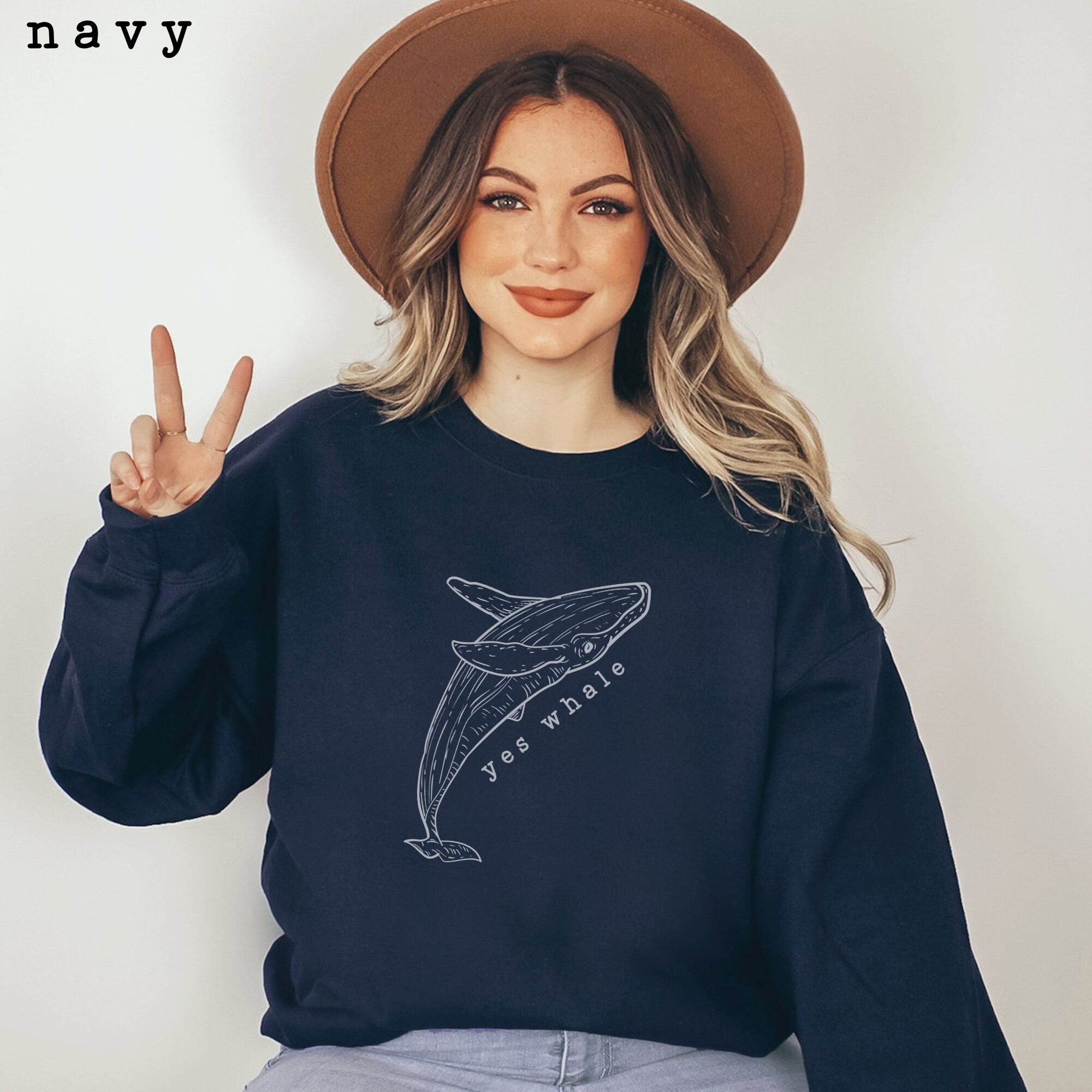 YES WHALE Watching Crewneck Sweatshirt Nautical Adventure Sweater Marine  Wildlife Unique Hawaii Breaching Humpback Whale Lover Gift Shirt - Etsy