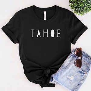 Lake Tahoe Tshirt Northern California Shirt Lake Sierra Nevada Mountain T-shirt Nevada National Parks Camping Gift Retro Mountain Adventure