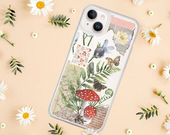 Witch Phone case, Botanical Cottagecore Fairycore goblincore aesthetic, Nature Plant lover, iPhone 15 pro max mini 8 X XS XR 11 SE 12 13 14