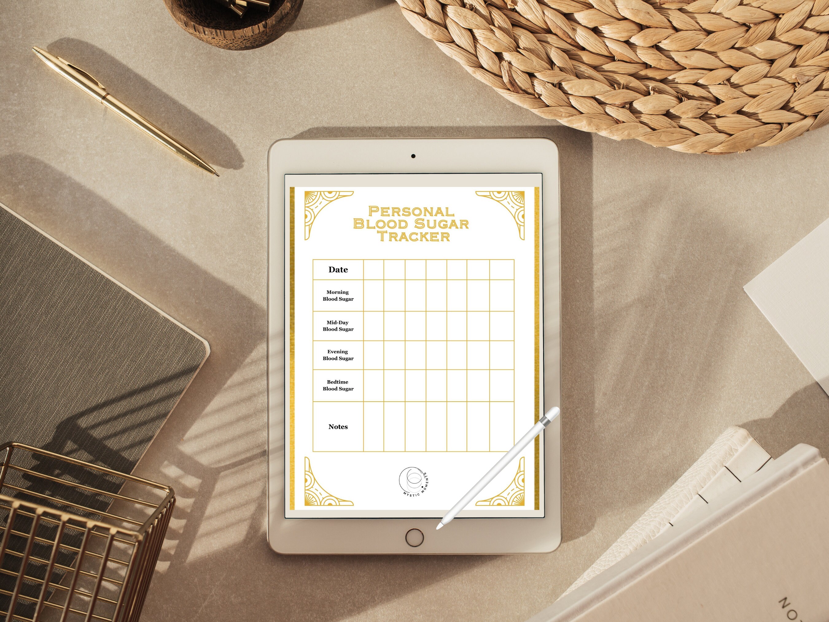 Digital Download Printable Personal Health Tracker Blood Sugar - Etsy
