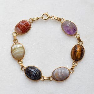 ヴィンテージ ブレスレット レッド 宝石 キラキラ 60s 70s Vintage Red Stone Bracelet - Etsy