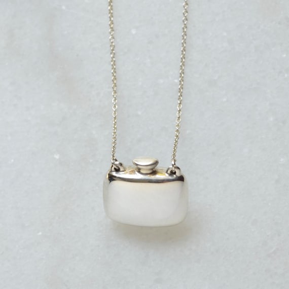 Vintage Elsa Peretti Silver Bottle Necklace Etsy