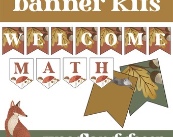 Woodland Classroom Banner Printable, Woodland Forest Theme, Teacher ...