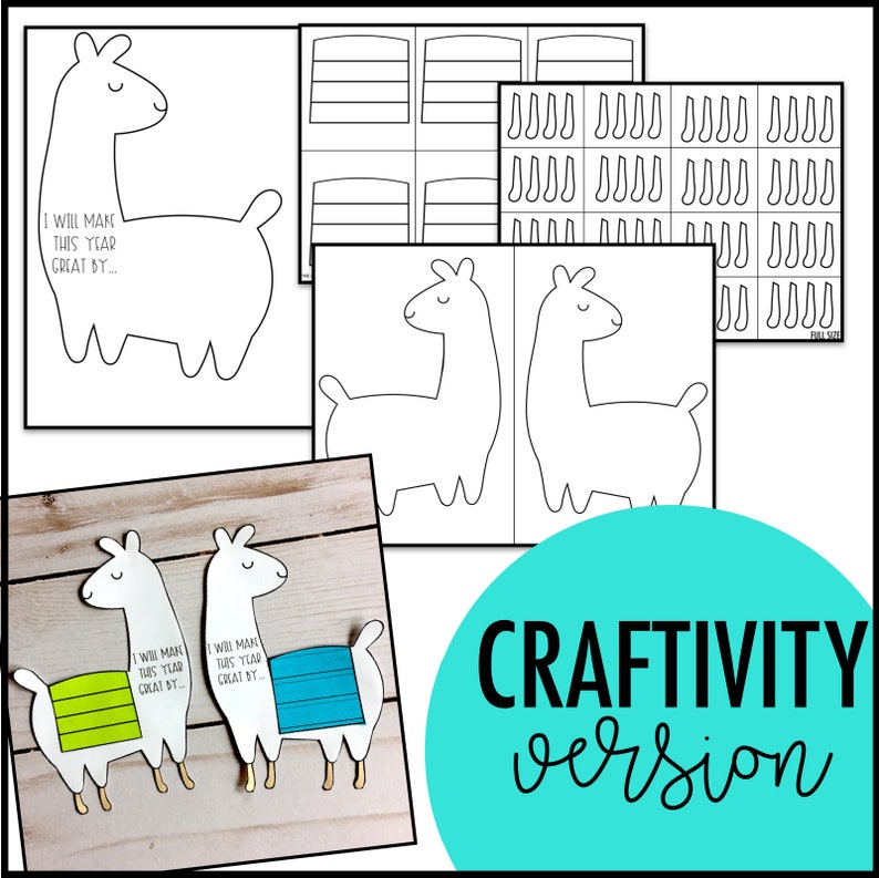 Back to School Llama Bulletin Board &amp; Door Decor Craft: New - Etsy