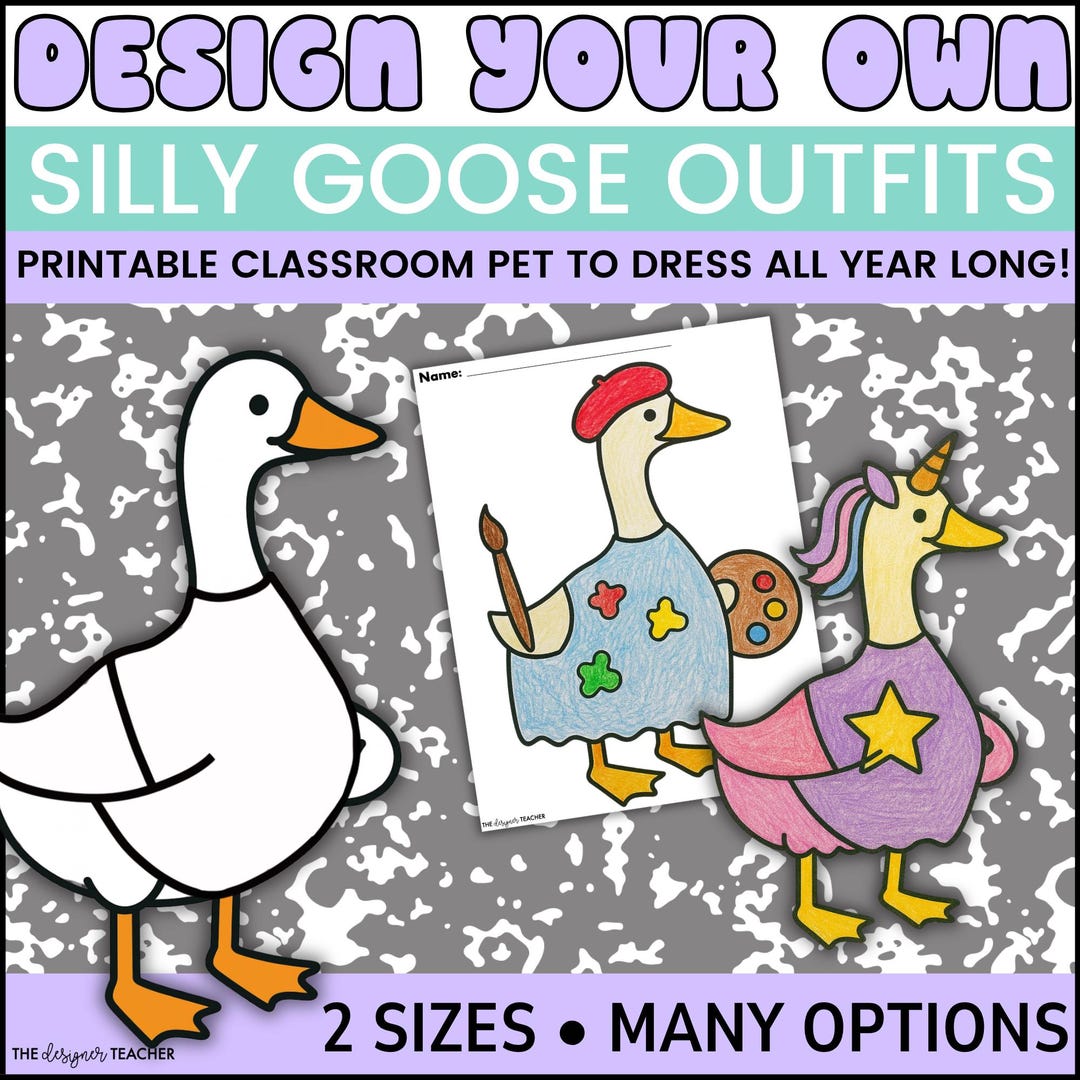 Design Your Own Outfits Classroom Silly Porch Goose Bulletin Board Back ...