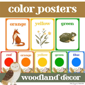 Wald Thema Farben Poster Wald Thema Klassenzimmer Dekor