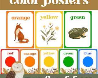 Woodland Theme Colors Posters Forest Theme Classroom Decor