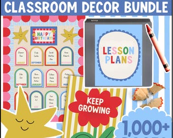 Eclectic Whimsy™ Classroom Decor Bundle Whimsical Printable Dopamine Decor
