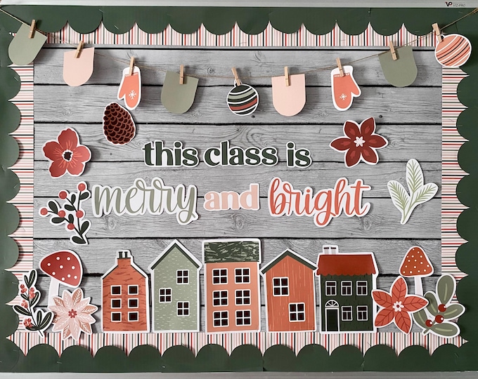 Jingle All the Way Classroom Door Christmas Bulletin Board December ...