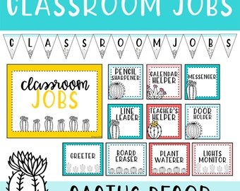 Emplois en classe CACTUS | Modifiable | Dcoration de classe cactus - Etsy  France