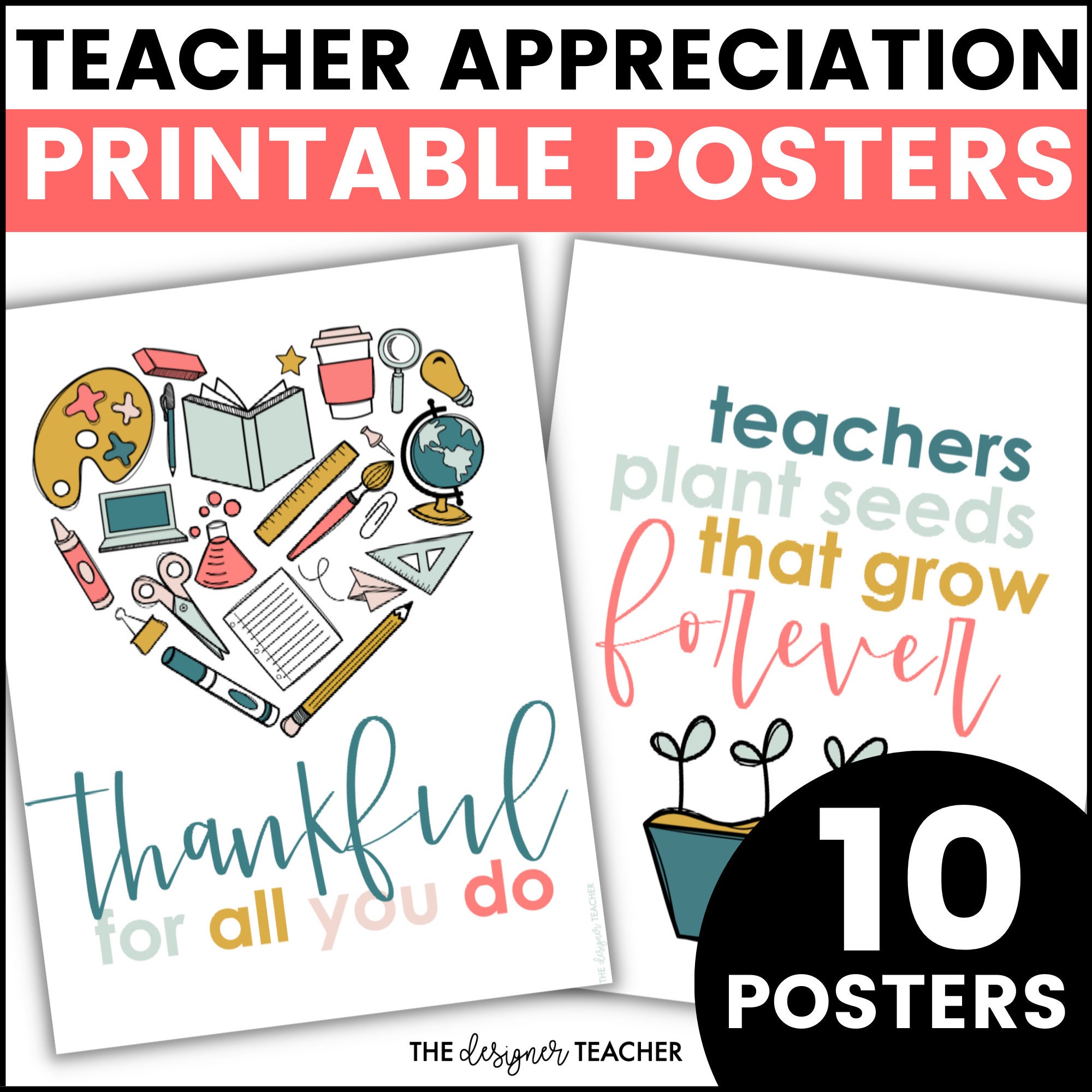 Teacher Appreciation Posters With Printable Inspirational Teaching Il Fullxfull.5484746747 Omxr