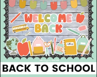 Welcome Back to School Bulletin Board Kit August September Door Decor Ideas