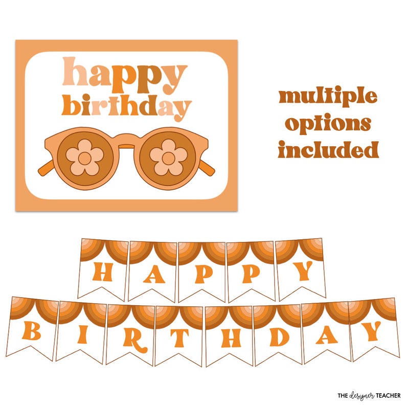 Editable Classroom Birthday Chart and Bulletin Board Display | Sunny ...