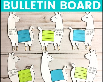 Back to School Llama Bulletin Board & Door Decor Craft: New School Year? No Prob-llama!
