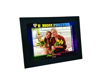 10" eco4life moeder fotolijst, aangepast cadeau voor moeder, gepersonaliseerd moederdagcadeau, uniek verjaardagscadeau voor moeder, gegraveerd frame