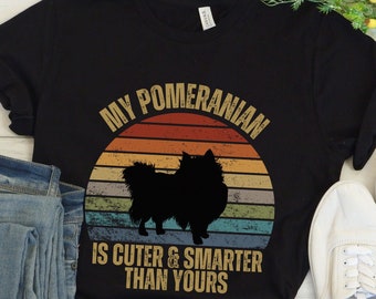 Camisa de Pomerania, lindo regalo de Pomerania, camiseta de Pomerania, camisa de mamá de Pomerania, camisa de amante de Pomerania, camisa de papá de Pomerania, camisa de perro lindo