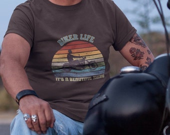 Biker Shirt Motorcycle Rider TShirt Biker Life T-Shirt for Biker Dad Gift Biker Club Member Stuff for Biker Funny T Shirt Biker Gift Tee